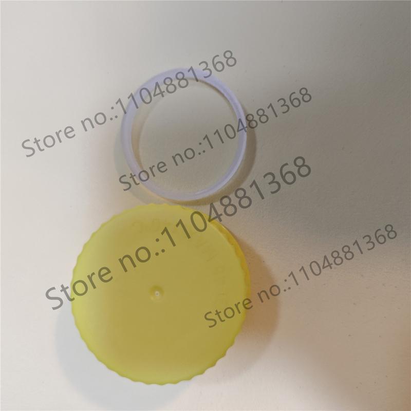 10pcs GL45 Open Hole Sampling Bottle Cap Blue Cap Glass Bottle Plastic Cap with Hole
