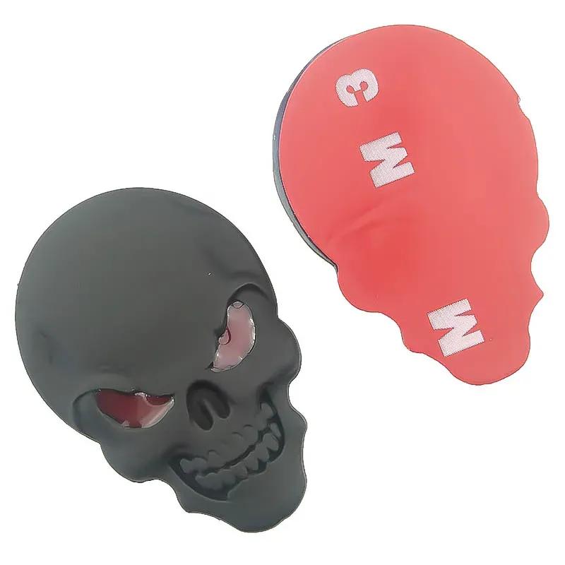 Motorcycle Decal Badge 3D Skull Sticker Zinc Alloy Metal Auto Emblem for The Whole Body QX80 FX35 G25 Q70 Qx60 Car Styling