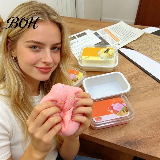 Squeeze Stress Ball Ice Cream Cake Toy, Slow Rising Relief Toy Simulation Dessert Food Pinch for Anxiety Relieving Office Reducer