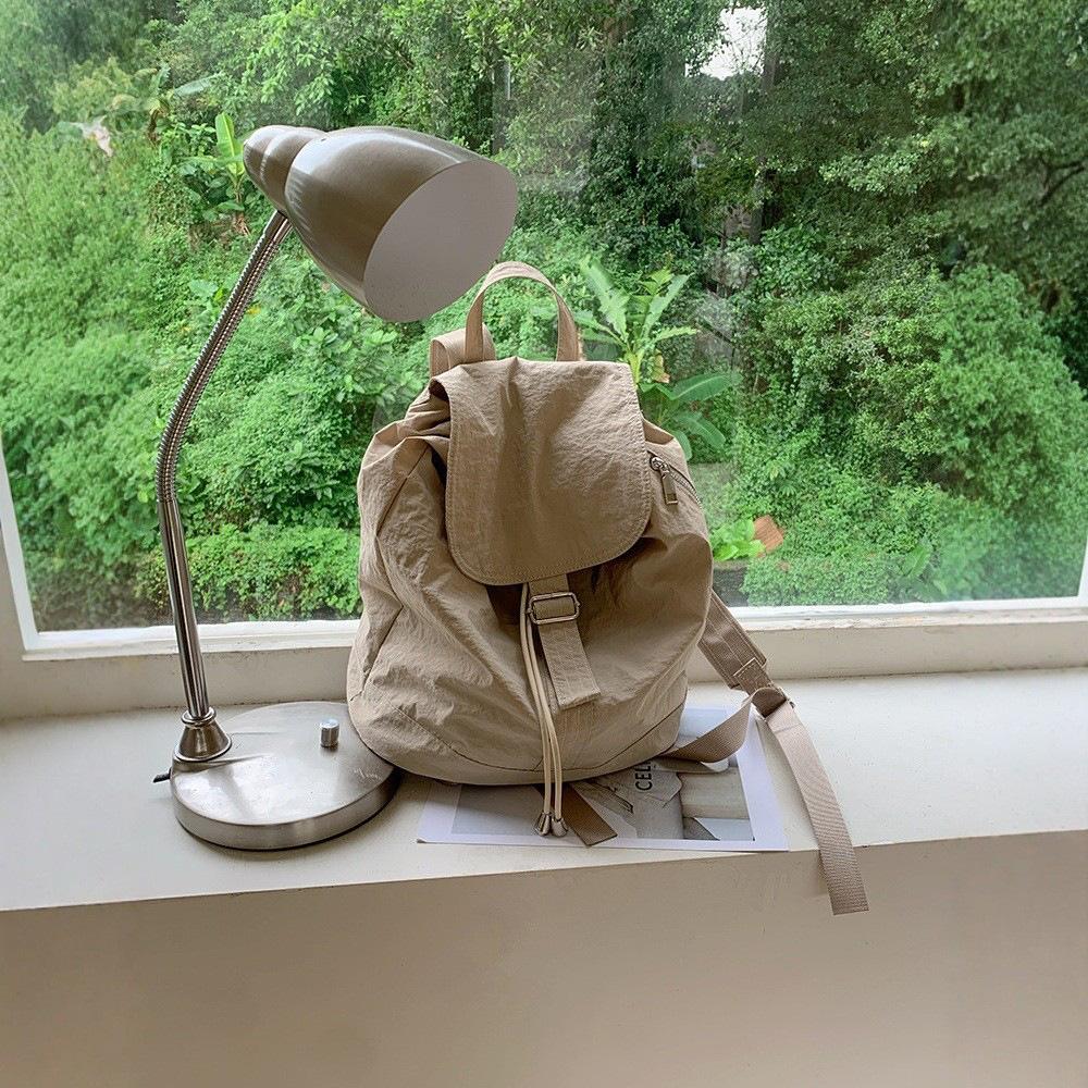 Backpack Simple Niche Design Commuter Fashion Nylon Canvas Personality Popular Large Capacity Travel Backpack Tide