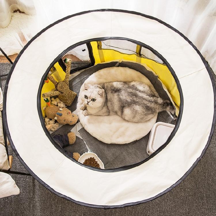 Dog Playpen with Door for Small Dogs Portable Enclosed Tent for Indoor Cats