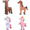 Opblaasbaar Halloween Dinosaurus Paard Eenhoorn Kostuum Voor Podiumoptredens En Kostuums