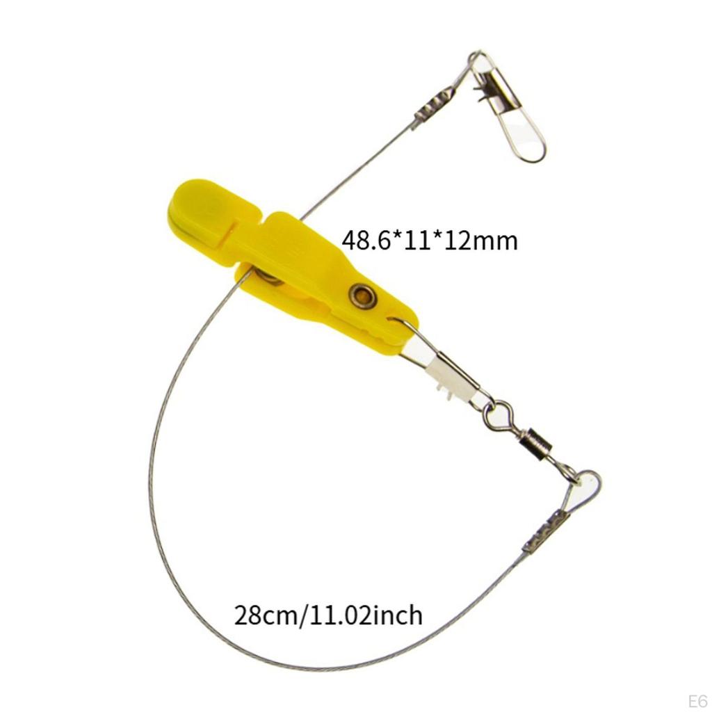 Downrigger Release Clips Heavy Tension Snap Fihsing Accessories Reusable Sturdy with Steel Line