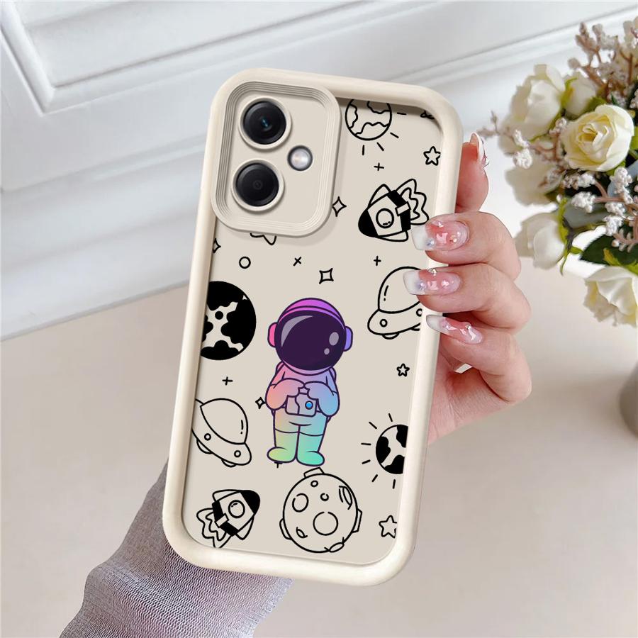 Cute Astronaut Phone Case for Xiaomi Redmi Note 11 Pro 5G 12S 11S 12 13 11 Pro Plus 10S 10 Pro 13 5G Capa Coque Cover