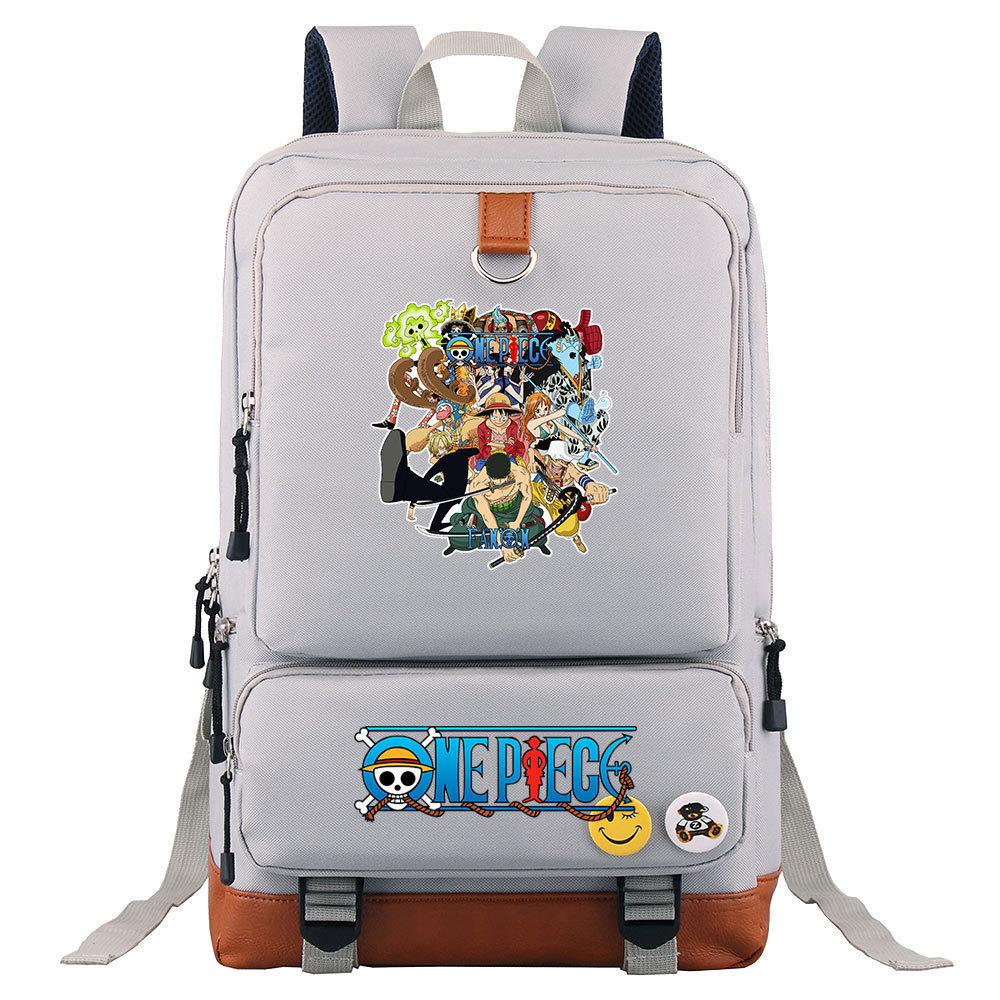 Anime/cartoon One Piece Luffy printed backpack