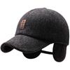 Baseball Cap with Ear Flaps Full Cap Men's Outdoor Hiking Sport Cap Old School Style Dad Hat Woolen Cap Winter/Autumn/Spring