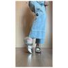 Sheepskin~ Silver shoes Leather round head ballet shoes Metal flat-soled single shoes Women's shallow mouth with Mary Jane shoes