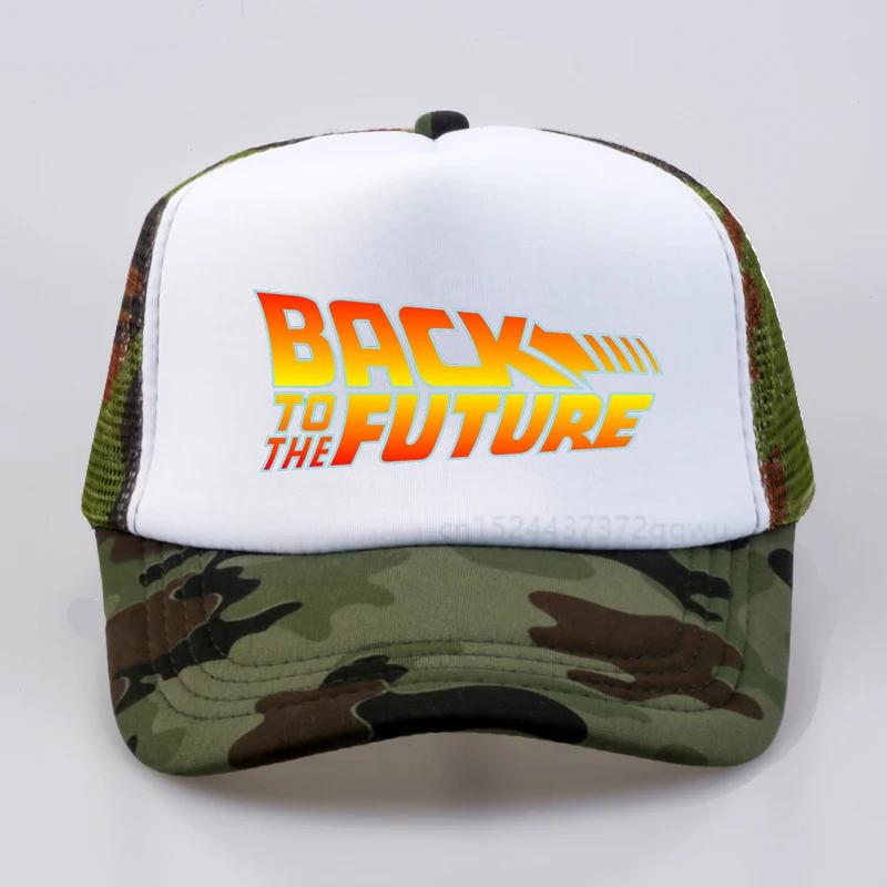 Back To The Future baseball cap Summer Cool Mesh Breathable trucker caps Unisex adjustable snapback hats bone