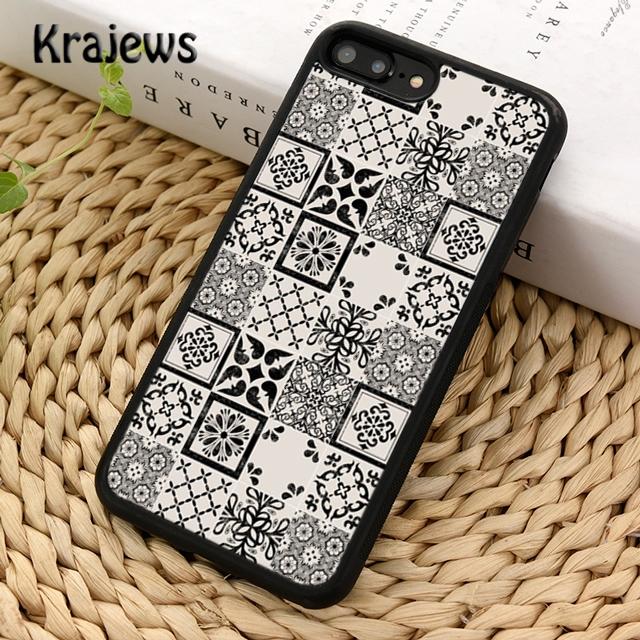 Ancient Floral Tiles Phone Case Cover For iPhone 17 Air 16 15 14 plus 12 13 pro max coque Shell Fundas