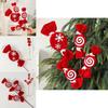 Christmas Candy Cane Diy Decorations With Striped Plush Material For Holiday Festivities