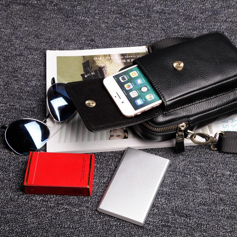 Originální kožená taška přes rameno pro muže, malá cestovní taška, ležérní taška, crossbody tašky, nová móda