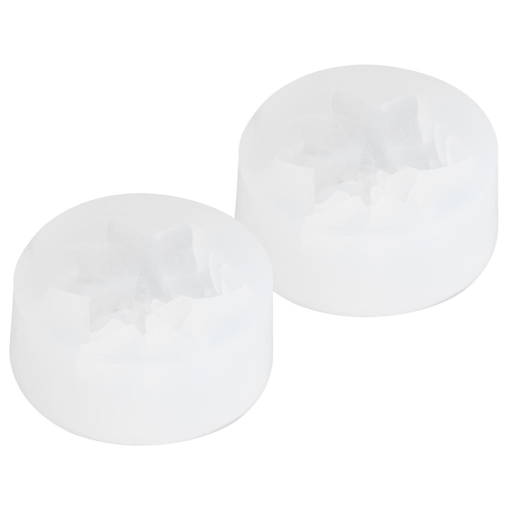 2PCS Flower Silicone Mold DIY Aromatherapy Candle Plaster Chocolate Cake Soap Mold