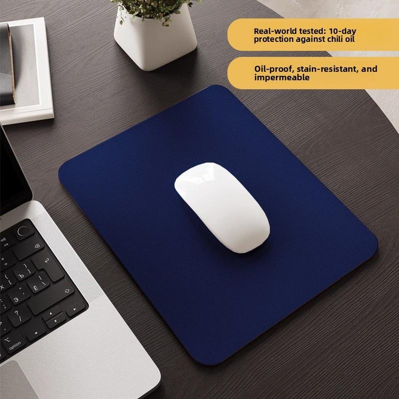 Premium Leather Mouse Pad, Desk Mat, Office Desktop Protector, Leather Dorm Room Laptop Keyboard Mat
