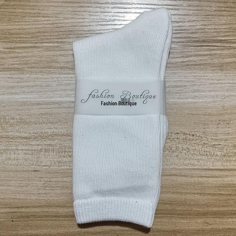 Women's 2025 Dopamine Dance Socks: Colorful, Scrunched Cotton Mid-Calf Socks for All Seasons