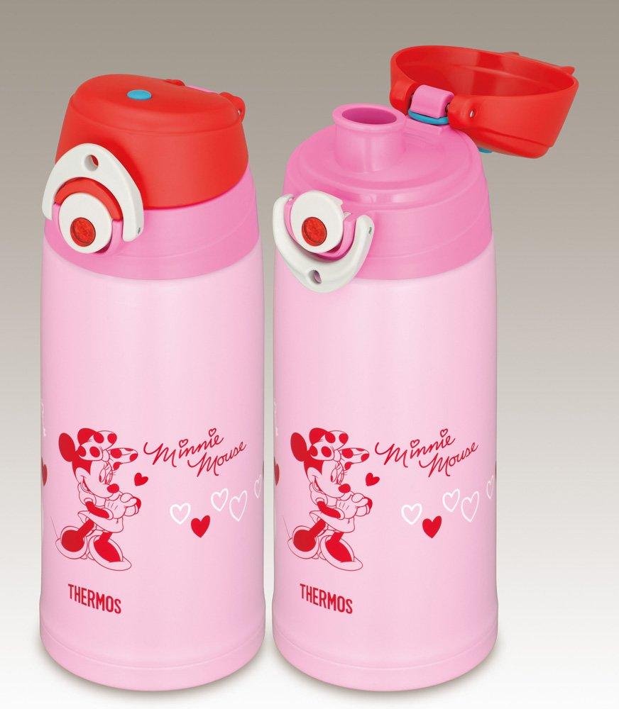 THERMOS Vacuum Insulated Disney Rose Red RR 2-Way Bottle, Minnie, 0.63L/0.6L, FFG-600WFDS