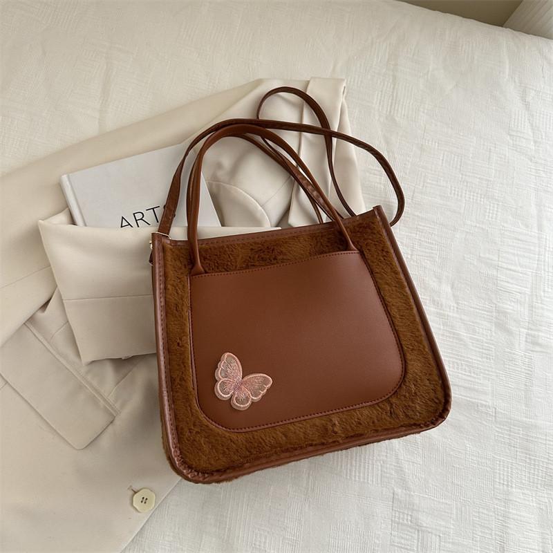 

Stylish Large Capacity Tote Bag For Women In Black Pink White And Brown Perfect For Fall