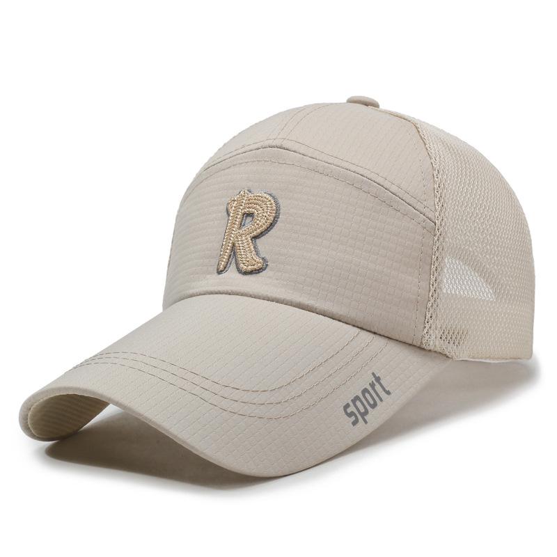 

Летняя мужская спортивная бейсболка с буквами для рыбалки на открытом воздухе с солнцезащитным экраном и сеткой бейсболка хаки