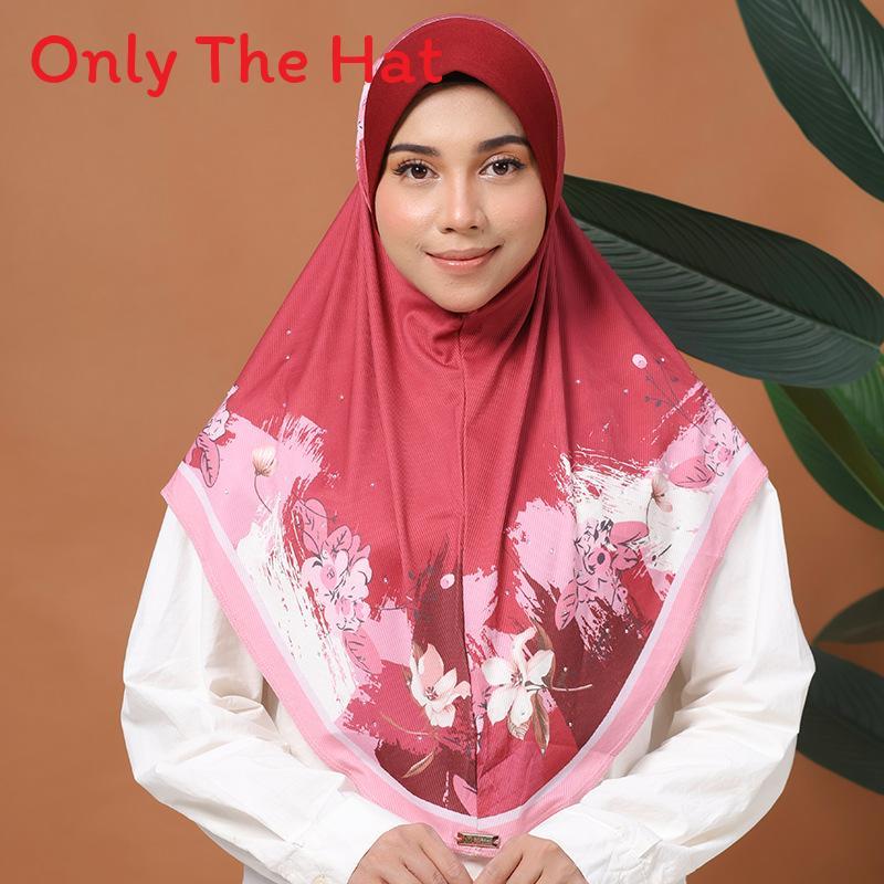 Ethnic Floral Headscarf For Women With Border Detail For Summer Wear