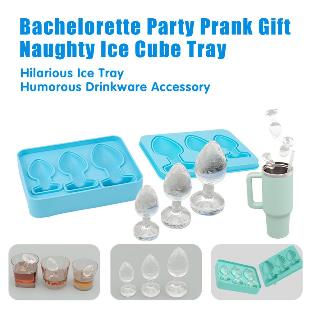 Unique Drink Accessory Novelty Ice Mold Humorous Butt Plugging Ice Cube Tray for Whiskey Cocktails Candy Funny Diy for Party