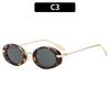 Rimless Sunglasses Women Luxury Brand Metal Frame Black Small Oval Sun Glasses Unsiex Elegant Shades UV400