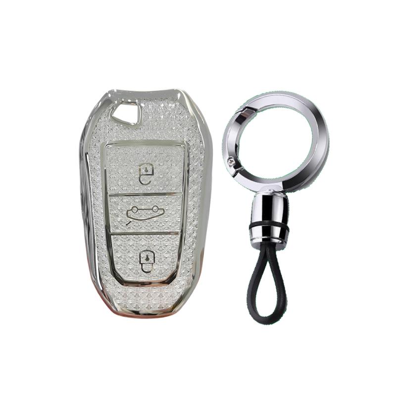 Crystal Tpu Key Case For Peugeot 2008 3008 4008 5008 308 408 508 Citroen C1 C2 C4 C6 C3-Xr Picasso Grand Remote Car Key Cover