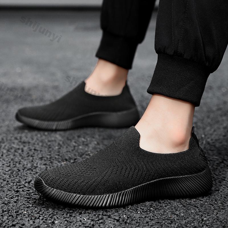 Large Size Women's Shoes 2025 Summer Mesh Breathable Non Slip Sports Casual Shoes Comfortable Lightweight Slip on Flats