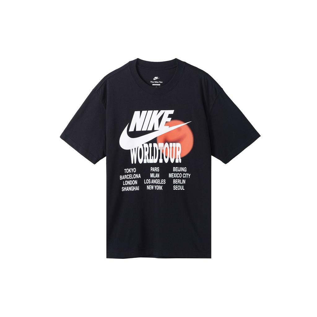 Nike T Shirts Men's Black Crew Neck Moderate Straight Fit DO2032-010