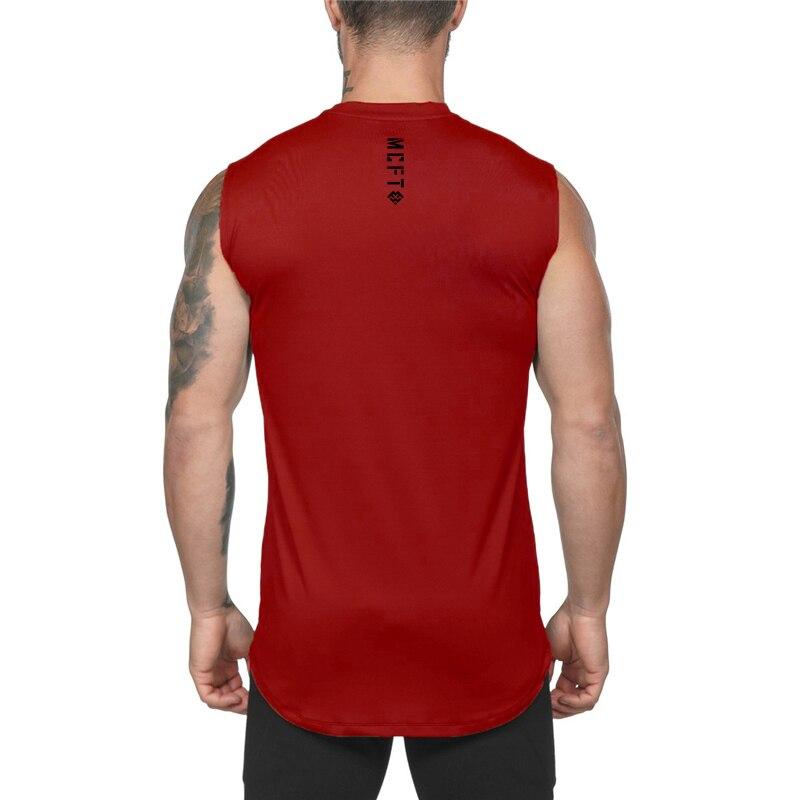 Muscleguys Herren Tank Tops aus Baumwolle mit V-Ausschnitt und schmaler Passform, Fitness, Bodybuilding, bequem, modisch, ärmellos, T-Shirt, Sport, Freizeit