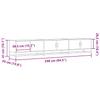 TV Cabinet Smoked Oak 240x35x41 cm Particleboard
