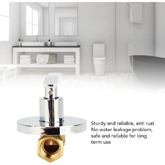 1/2 Angle Valve, Water Shut Off Valve Copper Leakage Proof Concealed Installation Water Stop Valve for Kitchen Bathroom for Faucets, Showerheads,