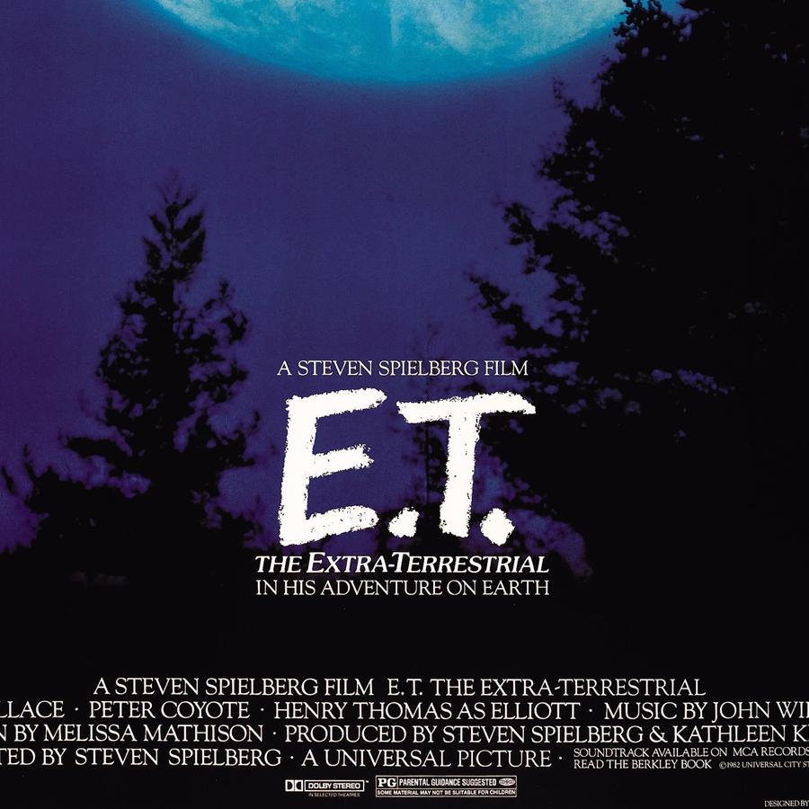E.T. The Extra-Terrestrial UFO Movie Poster Art Print , Film Poster ET Canvas Painting Wall Picture Art Decor