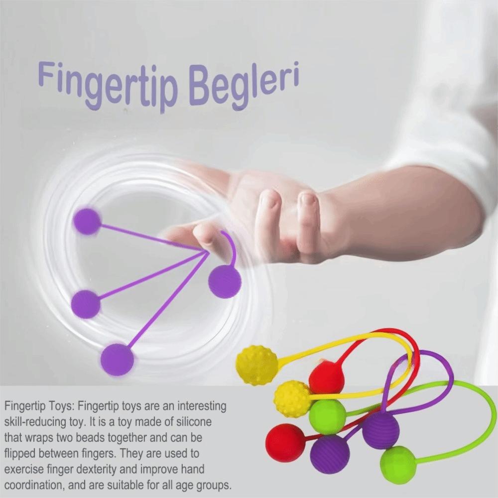 4Pcs/Set Fingertips Beads Silicone Material Fingertips Sensory Toy Finger Exercise Toy EDC Gear