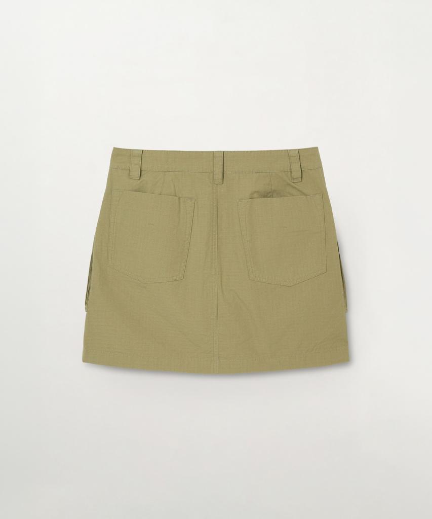 Seteo (W) Ripstop Cargo Mini Skirt Khaki