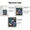 Axolotl Diversity Frames 2D Flat Pattern Flannel Blanket, High Quality All Seasons, Home Decor, Warmth and Comfort, Perfect for Christmas Gifts.