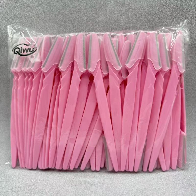 100Pcs/Bag Portable Face Razor Eyebrow Trimmer Knives Hair Remover Eye Brow Trimming Shaping Epilation Hair Shaver Blades