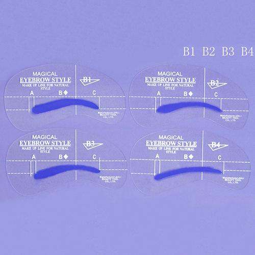 24Pcs/set Eyebrow Grooming Stencil Kit Eyebrow Shaping DIY Beauty Eyebrow Template Makeup Tool