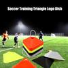 5Pcs Football Training Disc Triangle Soccer Practice Field Sports Agility Training Cone Portable Equipment For Kids Adult