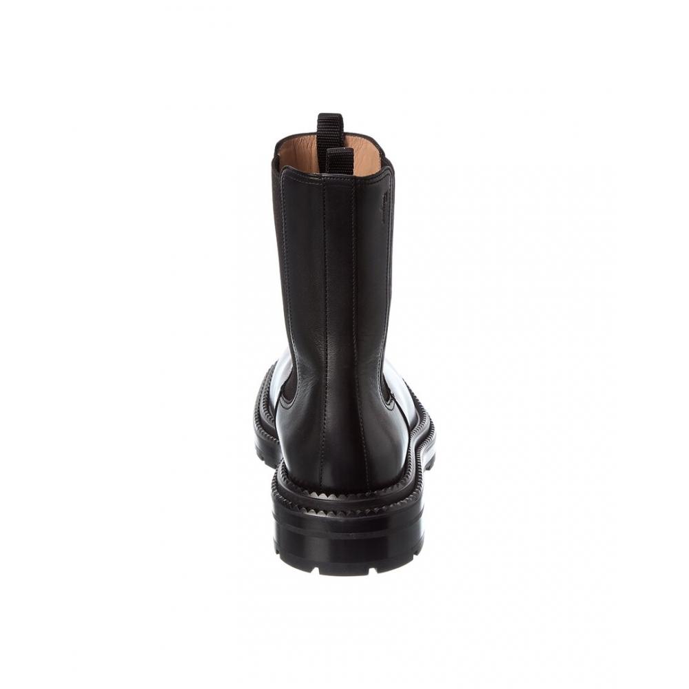 Salvatore Ferragamo Ferragamo Hype Leather Boot Black