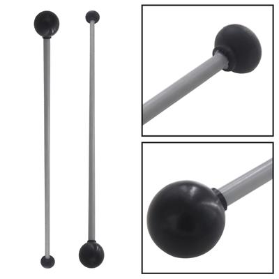 1 paar Marimba Mallet Gummi Schwarz Drumstick Doppel-kopf Xylophon Schlägel Musical Instruments Zubehör Langlebig