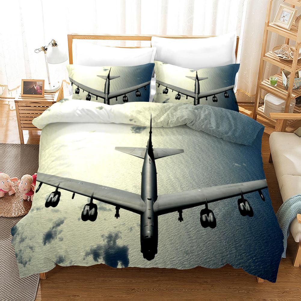 Printed 3d Airplane Bedding Set For Boys Kids Duvet Cover Sets 100% Cotton Bedroom Set Bedding Ropa De Cama Twin Double Single