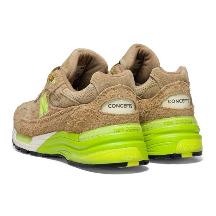 Concepts x New Balance 992 Made in USA Low Hanging Fruit Sneakers Unisex Marrone Verde M992CT