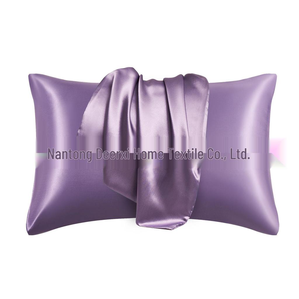 Silk Satin Envelope Pillowcase Pair for Cross-Border Trade