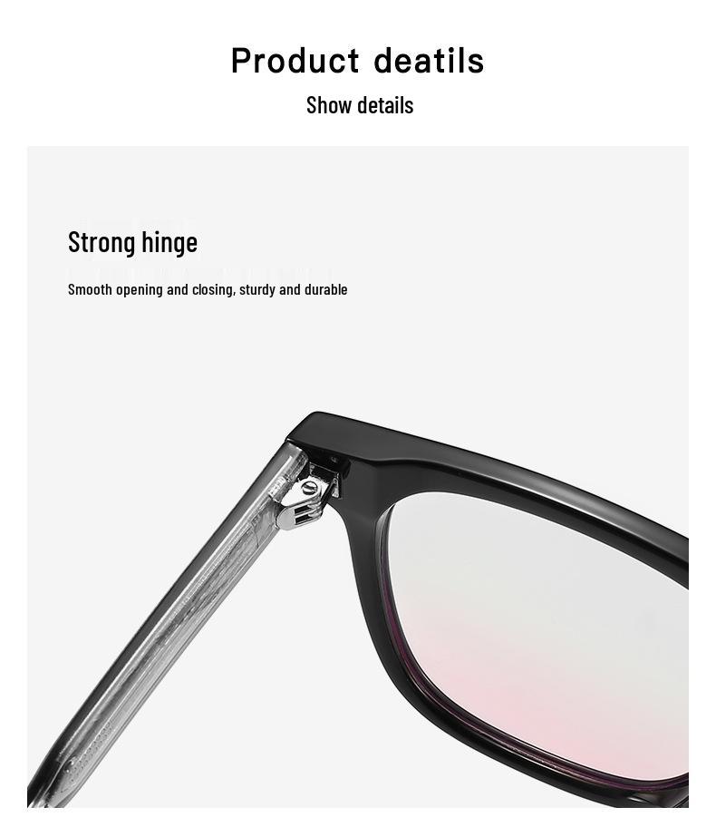 Blush GM Women's Eyeglass Frames Kub2116 - No Makeup Plano Anti-Blue Light Men's Transparent Black Frame