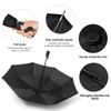 12 Bone Black Glue Fully Automatic Umbrella - Thick Durable Keel Three-Fold UV Resistant Folding Design for Protection And Style