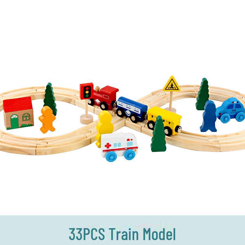 Thomas Magnetic Wooden Train Set: Educational Electric Toy Locomotive for Kids