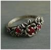 Milan Girls Fashion Retro Old Rose Flower Women's Zircon Ring Party Casual Wholesale Fashion Zircon