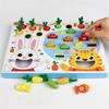 Early Learning Puzzle Toy For Kids Interactive Fishing And Carrot Harvesting Activity Toy for Hand Eye Coordination