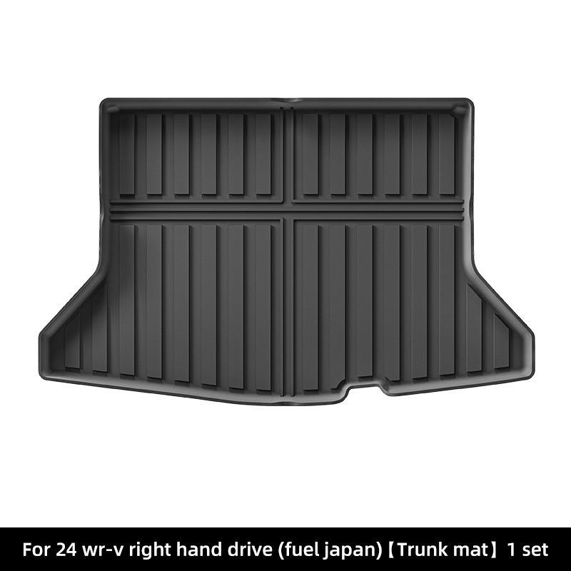 Custom-Fit Floor Mats for 2022-2024 Honda WR-V: Fully Enclosed TPE Mats with Trunk Mats