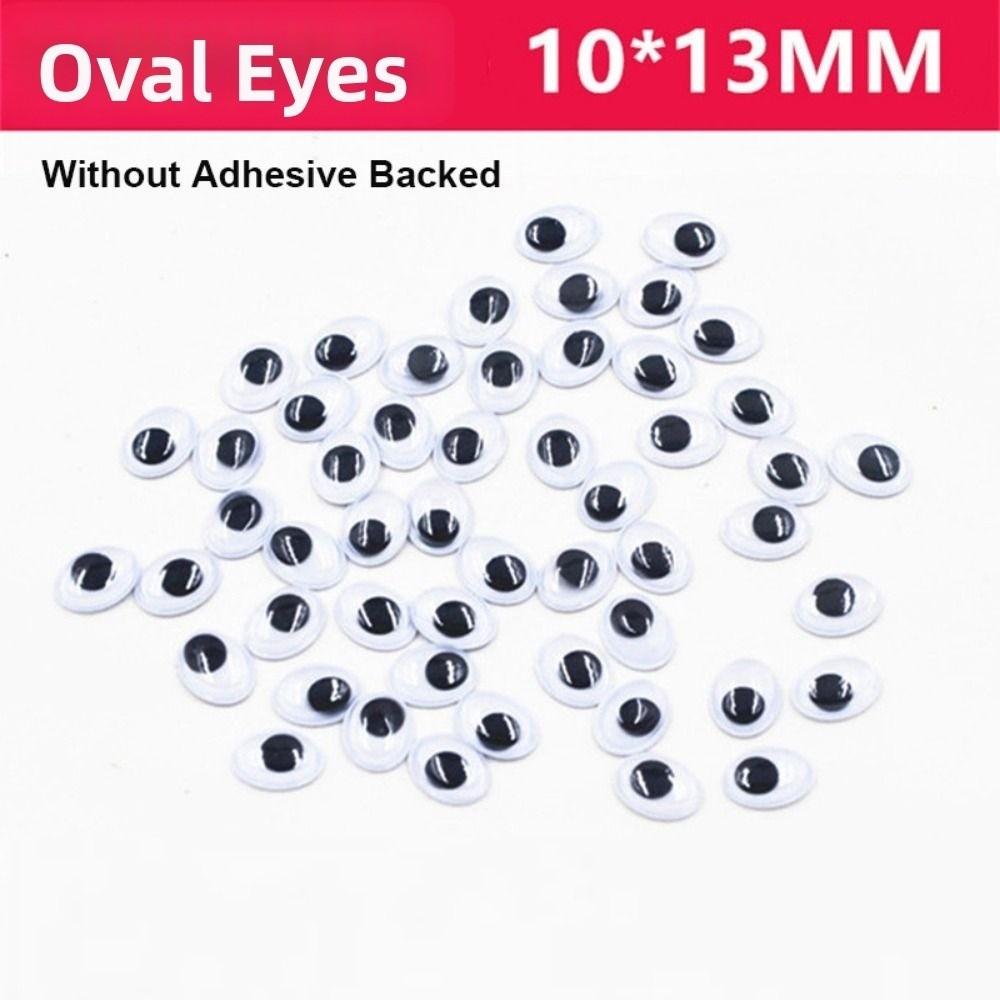 100pcs/bag Plastic Wiggling Moving Eyes 3D Kindergarten Handmade Dolls Eyes Dolls Activity Eyes