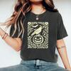 Halloween Crow Pumpkin T Shirt Jack O Lantern Floral Halloween T-Shirt Women Short Sleeve T-shirts Halloween Party Crewneck Tee